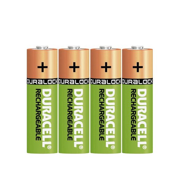 Duracell AA 2500mAh NiMH Rechargeable Batteries - Ready To Use (4 Pack)