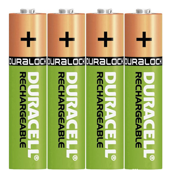 Duracell AAA 900mAh NiMH Rechargeable Batteries - Ready To Use (4 Pack)