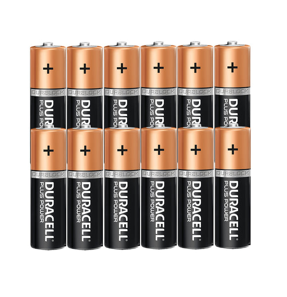 Duracell AA Plus Power 1.5v Alkaline Batteries (LR6, MN1500) - (12-Pack)