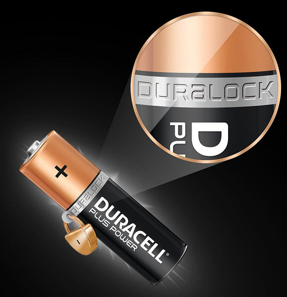 Duracell AA Plus Power 1.5v Alkaline Batteries (LR6, MN1500) - (8-Pack)