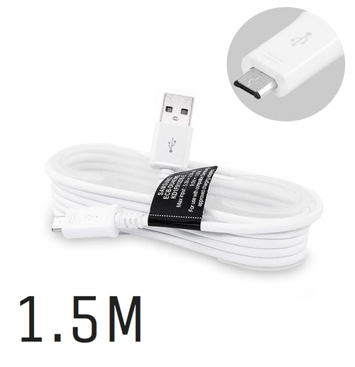 Genuine Samsung White 1.5m Micro USB Cable For Galaxy S6, S6 edge, S6 Plus, S7, S7 Edge