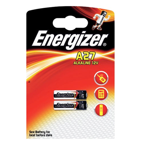Energizer A27 MN27 Alkaline 12v Batteries (2 Pack)