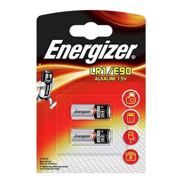 Energizer LR1 N E90 1.5v Alkaline Batteries (2 Pack)