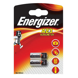 Energizer A23 MN21 Alkaline 12v Batteries (LRV08, E23A, K23A) (2 Pack)