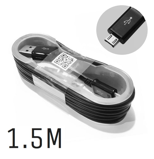 Genuine Samsung Black 1.5m Micro USB Cable For Galaxy S6, S6 edge, S6 Plus, S7, S7 Edge