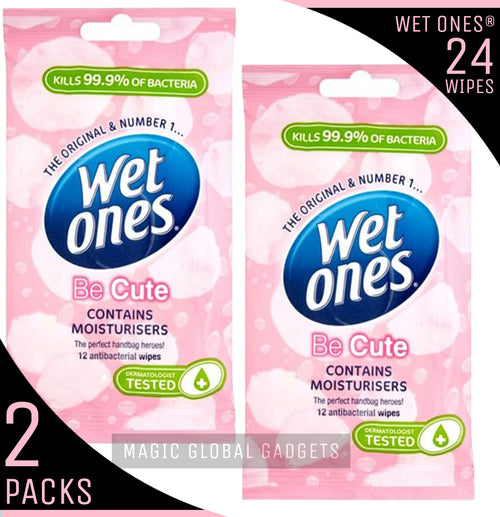 Wet Ones 'Be Cute' Fragrance Free with Aloe Vera - 2 Packs - 24 Wipes