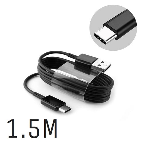 Genuine Samsung Black 1.5m Type-C USB Cable For Galaxy S8, S8+, S9, S9+, S10e, S10, S10+, Note 9