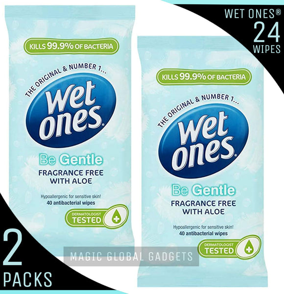 Wet Ones 'Be Gentle' Fragrance Free with Aloe Vera - 2  packs
