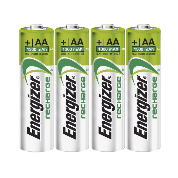 Energizer AA Universal 1300mAh 1.2v NiMH Rechargeable Batteries - PRE-CHARGERD (Pack of 4)