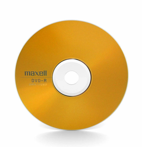 Official Maxell (50-Pack) DVD-R Blank Recordable Discs 16x 4.7GB 120 Mins PC