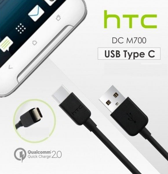 Genuine HTC Quick Charge 3.0 Mains Charger & Type-C USB Data Cable For Various HTC Phones
