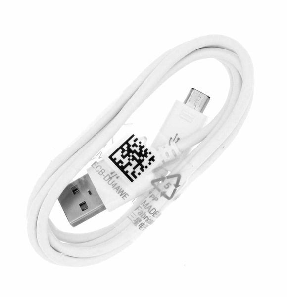 Genuine Samsung White 1m Micro USB Cable For Galaxy Smartphones ECB-DU4AWE