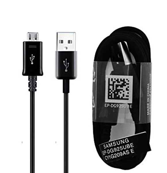 Genuine Samsung 2-Port Black Adaptive Fast Car Charger With Micro USB Cable For Galaxy S6, S6 Edge, S6 Plus, S7, S7 Edge