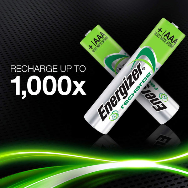 Energizer AAA Universal 500mAh 1.2v NiMH Rechargeable Batteries - PRE-CHARGERD (Pack of 4)