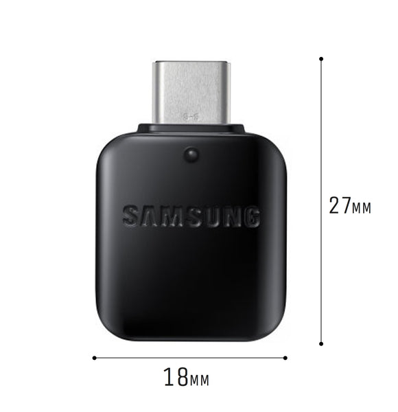 Genuine Samsung Black USB-A to USB-C OTG Adapter Converter For Samsung S8, S8+, S9, S9+ S10e, S10, S10+