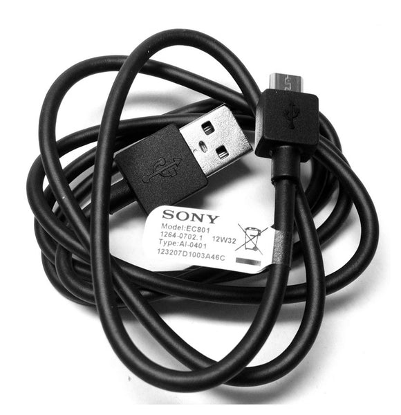 Genuine Sony Mains Charger Plug & Micro USB Data Cable For Various Sony Xperia Phones