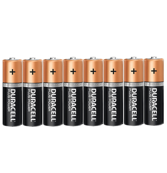 Duracell AA Plus Power 1.5v Alkaline Batteries (LR6, MN1500) - (8-Pack)